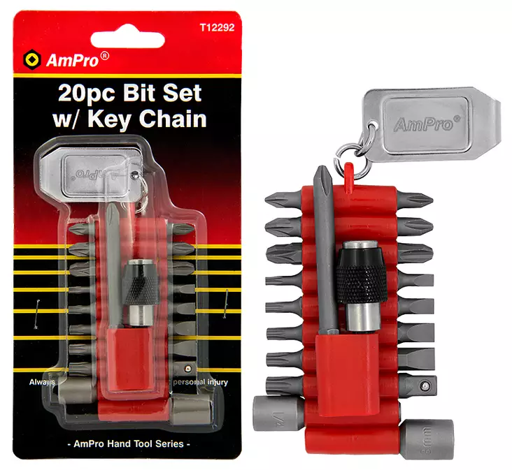 Bitssats 20 delar - Skruvbits och hållare - 795609122924 - 1