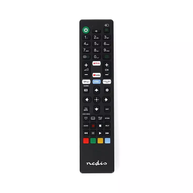 Ersättnings Fjärrkontroll | Passar till: Sony | Förprogrammerad | 1 Enhet | Amazon Prime / Disney + Button / Netflix Knapp / Youtube Knapp | Infraröd | Svart - Fjärrkontroller - 5412810449484 - 30