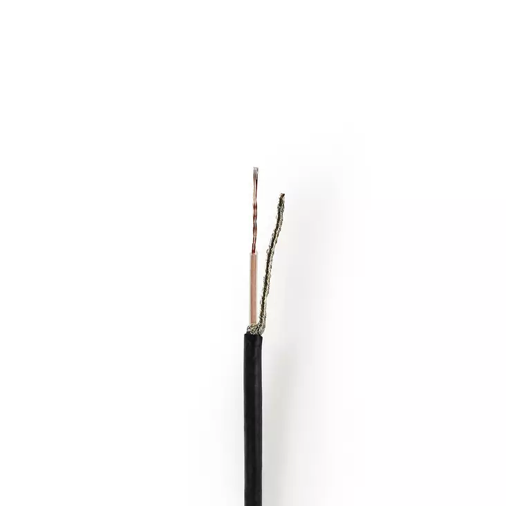 Koaxialkabel på Bobin | RG174 | 50 Ohm | Enskaligt skydd | ECA | 100.0 m | Koax | PVC | Svart | Rulle - Dator och nätverk - 5412810306664 - 1