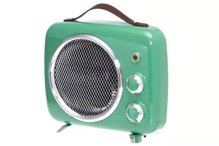 Puhallinl=C3=A4mmitin Retro vihre=C3=A4 2000W=20 - Värmefläktar och elradiatorer - 6410416081304 - 1