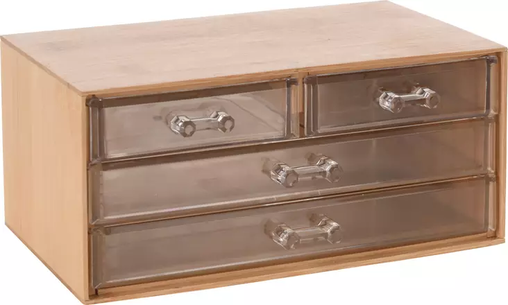 Sminklåda med tre fack - Förvaringslådor och korgar - 8720573206204 - 1