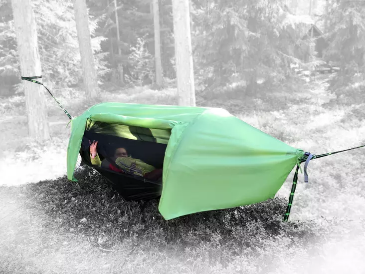 Riippumatto Rain Hammock Green, Out-Zone - Tält, skydd, hängmattor - 6438014272894 - 1