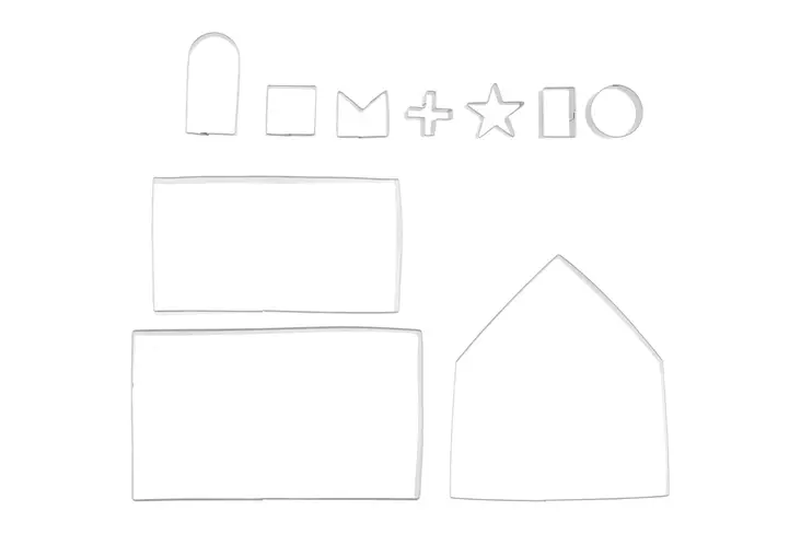 Piparkakkutalomuotit Winteria 10 kpl - Bakningstillbehör - 6410413191594 - 1