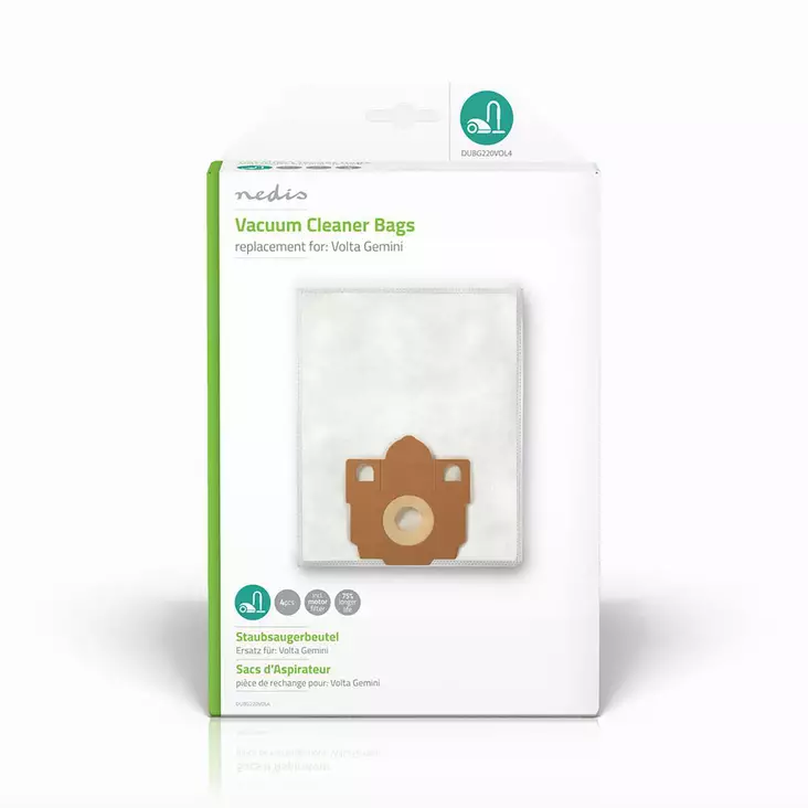 Dammsugarpåse | 4 st. | Syntetisk | Säljs mest för: Volta Gemini | Vit - Dammsugarpåsar - 5412810285624 - 1