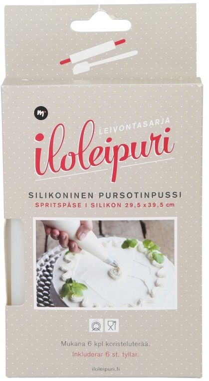 Spritspåse i silikon 6 st tyllar - Köksredskap - 6416550214424 - 1