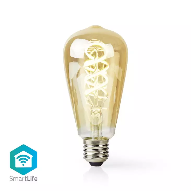 SmartLife LED vintage lampa | E27 | 360 lm | 4.90 W | Varm till cool vit | 1800 - 6500 K | Glas | Android / IOS | ST64 | 1 st. - Ljuskällor - 5412810335374 - 1