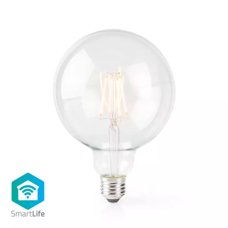 SmartLife LED vintage lampa | E27 | 500 lm | 5 W | Varm Vit | 2700 K | Glas | Android / IOS | G125 | 1 st. - Ljuskällor - 5412810313914 - 1