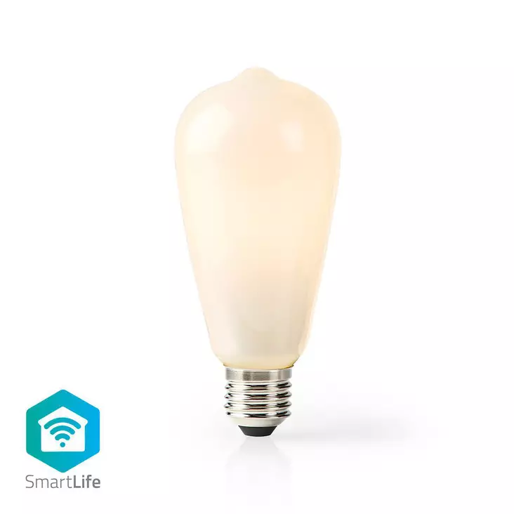 SmartLife LED vintage lampa | E27 | 500 lm | 5 W | Varm Vit | 2700 K | Glas | Android / IOS | ST64 | 1 st. - Ljuskällor - 5412810317714 - 1