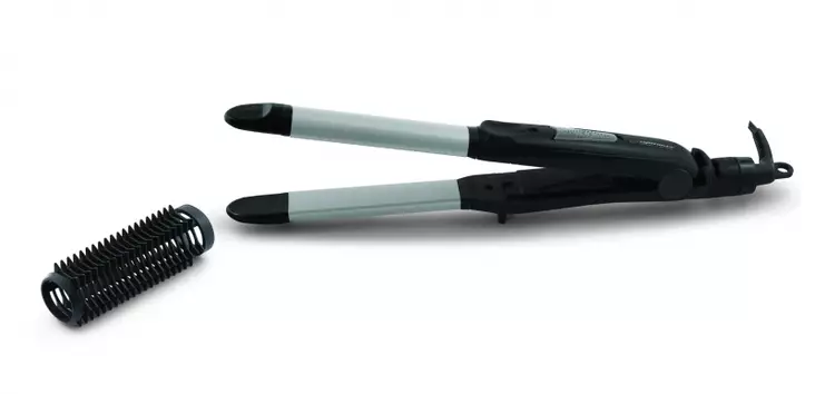 Suoristusrauta 2In1 musta Ezperanza - Hårkrullare och -plattänger - 5901299918814 - 1