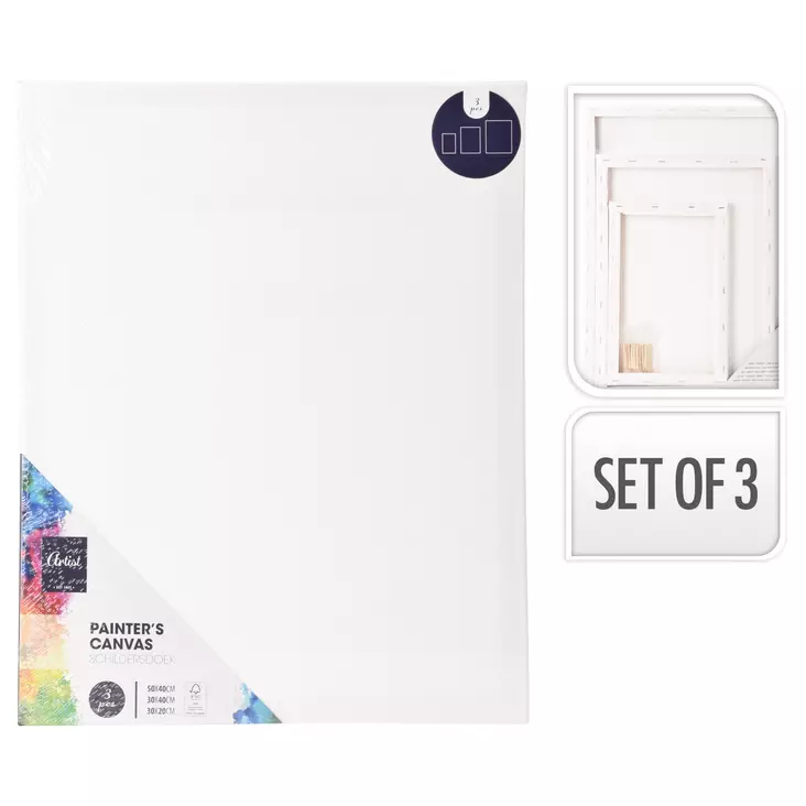 Taulupohja 3kpl - Målardukar och tavlor - 8720573557344 - 1