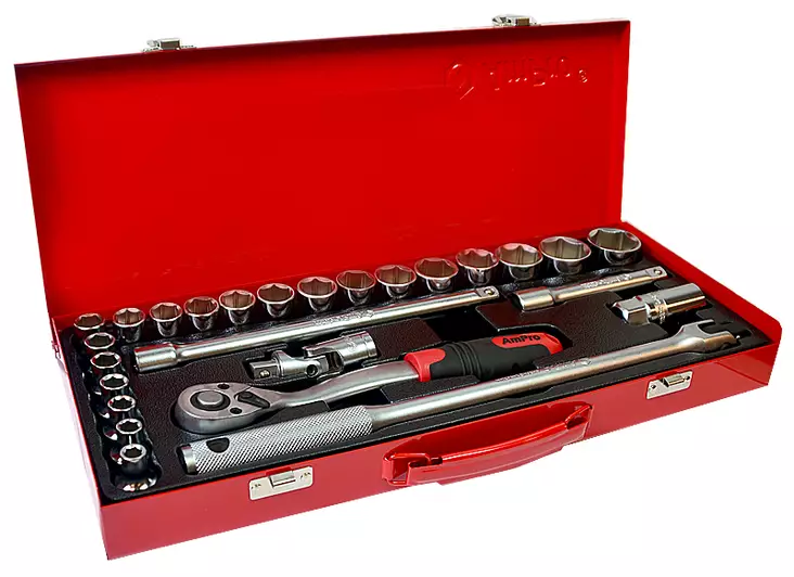 Verktygssats 1/2" 26-delar - Hylsnyckelsatser - 795609454124 - 1