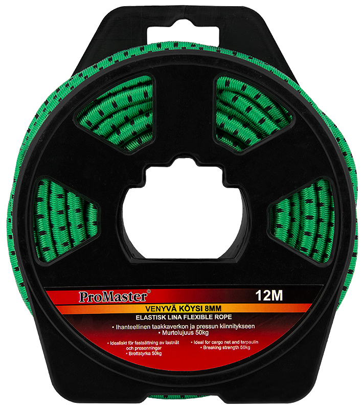 Elastiskt rep 8 mm x 12 m - Rep och snören - 6420286859514 - 1