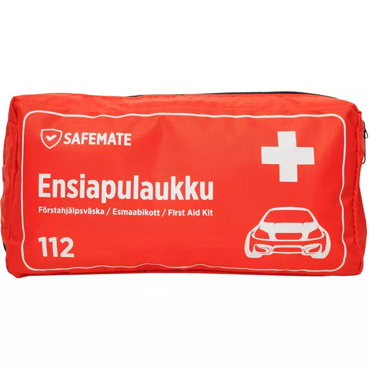 Första hjälpen väska DIN13164 röd - Första hjälpen-utrustning - 6418536008584 - 1