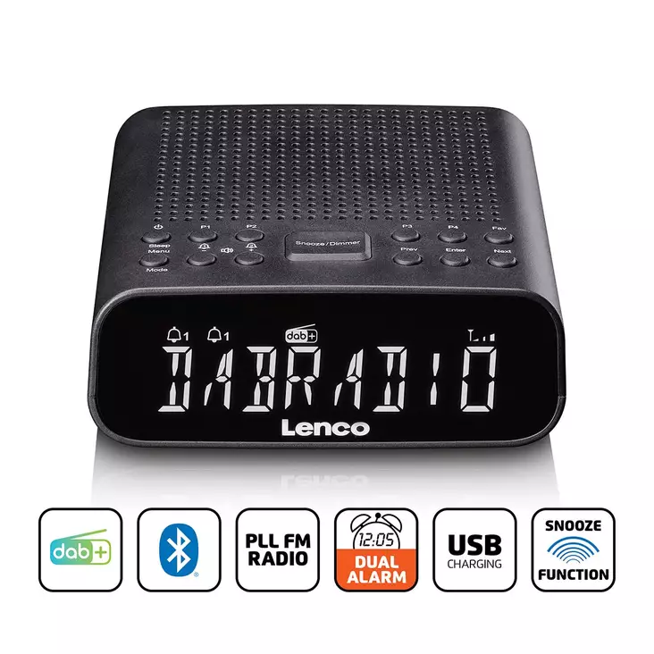 DAB-FM klockradio med Bluetooth® - Klockor - 8711902090434 - 1