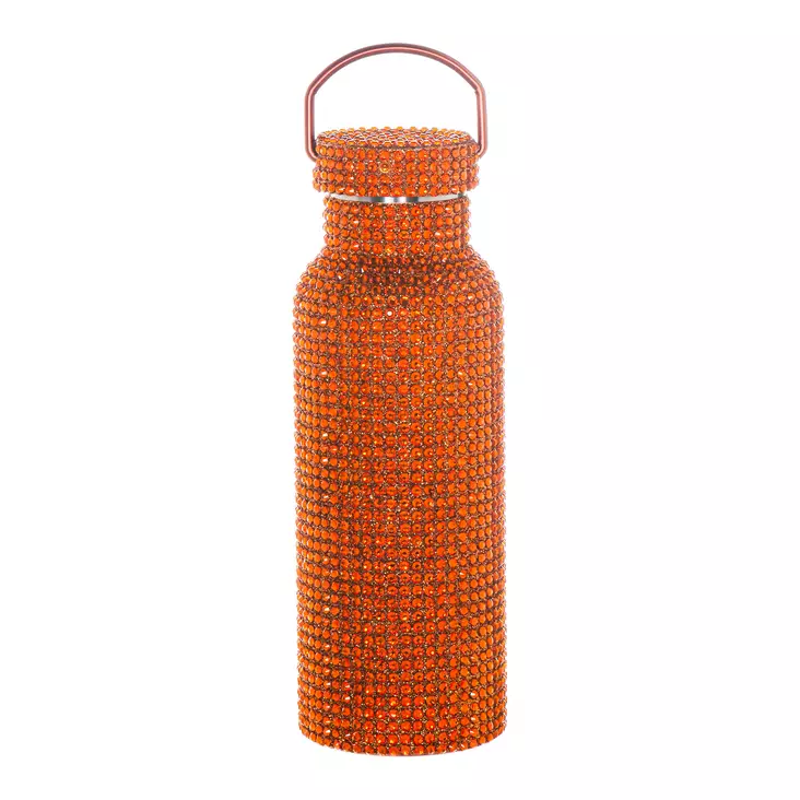 Deal Termospullo Diamond Glitter 500 ml kupari Maku Kitchen life - Kimaltava ja tyylikäs termospullo timanttikoristeilla - Kylväskor och termosar - 6410416515694 - 1