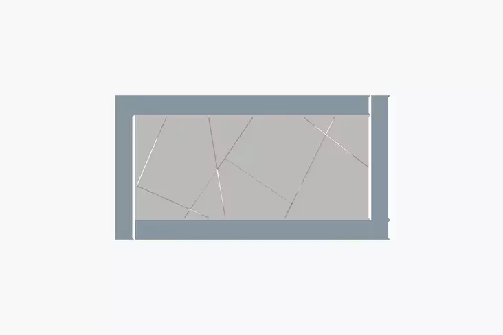 Spegel Hanah Home Pierre Fume Vit Mdf 60x120x2,2 cm - Speglar - 8684282667384 - 1