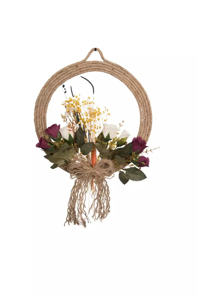 Dörrskylt Aberto Design Azmo Antracit Jute 31x31x1 cm - Dekorationer, prydnadsföremål - 8682870717244 - 1