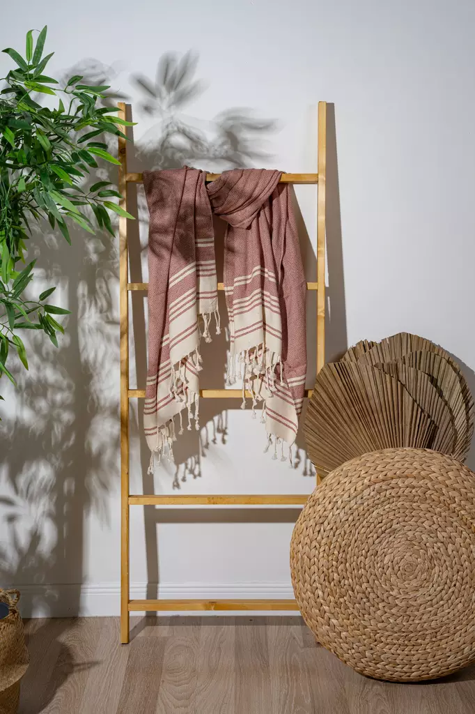 Fouta Mijölnir Tile Röd 60% Bomull 40% Polyester 90x170 cm - Handdukar - 8684283208074 - 1