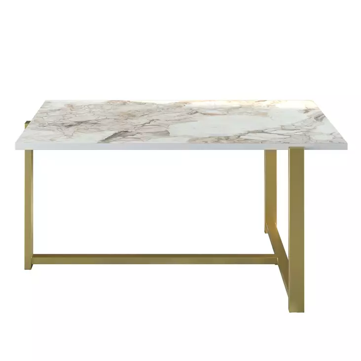 Soffbord Hanah Home Merideths Guld Spånskiva 92x45x64 cm - Möbler - 8681875920864 - 1