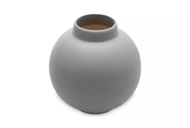 Vas Aberto Design CY0115 Grå Keramik 13x13x23 cm - Hängande blomkrukor och vaser - 8684282979074 - 1