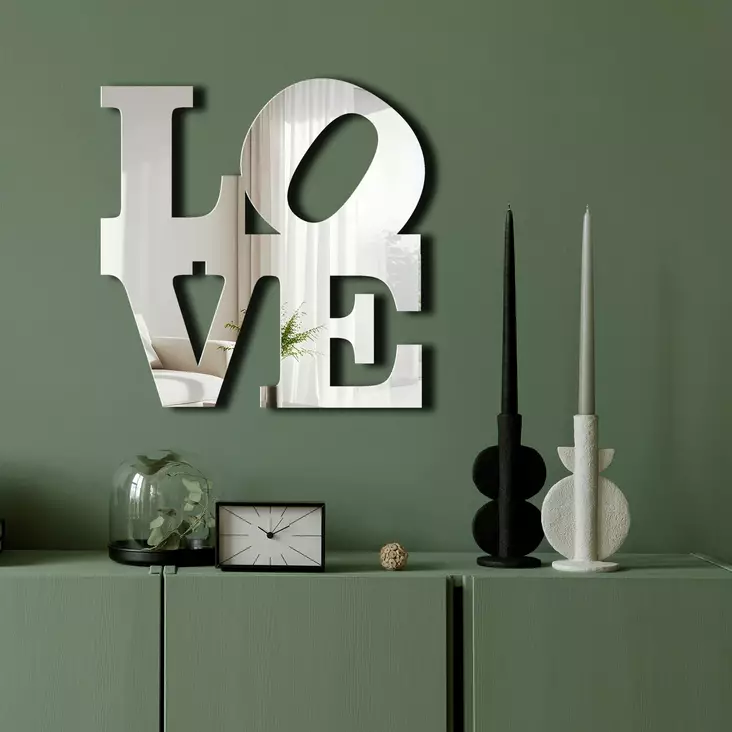 Dekorativ Spegel Wallity Silver Plexiglas EVA 47x48 cm - Speglar - 8684283980864 - 1