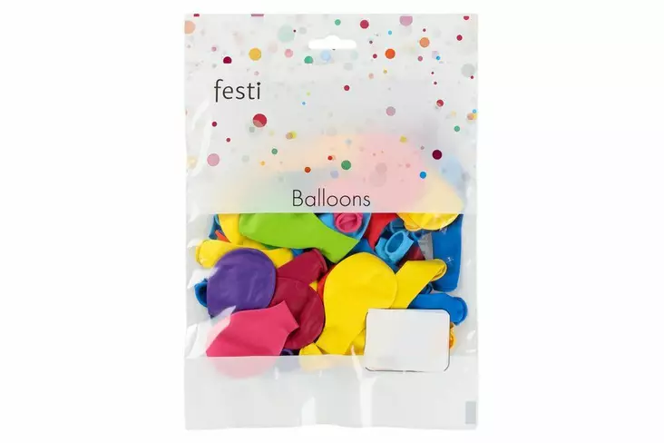 Ballonger 22 cm 50 st Festi - Ballonger och tillbehör - 6410416344034 - 2