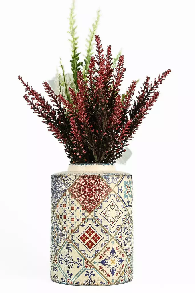Dekorativ Kruka Aberto Design YL730 Flerfärgad Keramik 12x17 cm - Hängande blomkrukor och vaser - 8684283435784 - 1