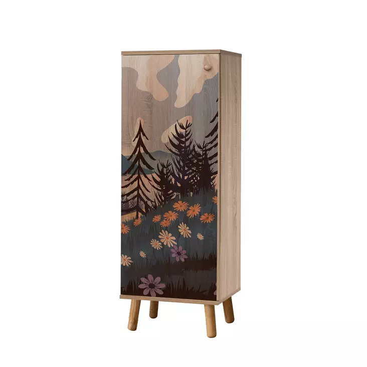 Skoskåp Hanah Home Vegas 936 Sonomo Spånskiva 50x135x38 cm - Skoskåp - 8684282305354 - 1