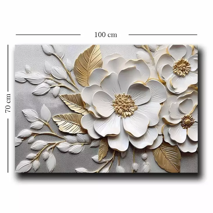 Dekorativ canvastavla, flerfärgad, 70 x 100 cm, lyxig, hållbar - Tavlor och ramar - 8684282626244 - 1