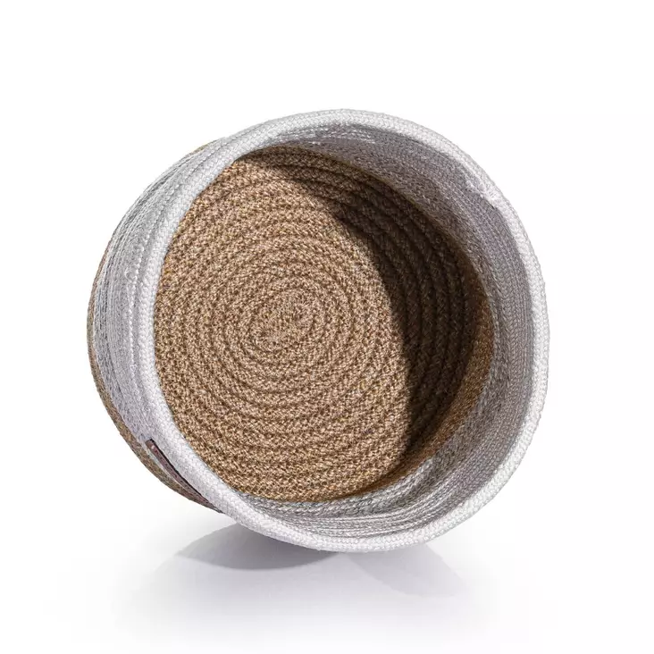 Dekorativ Box Aberto Design 9042047 Vit Grå Bomull 25x50 cm - Förvaringslådor och korgar - 8683743770274 - 1