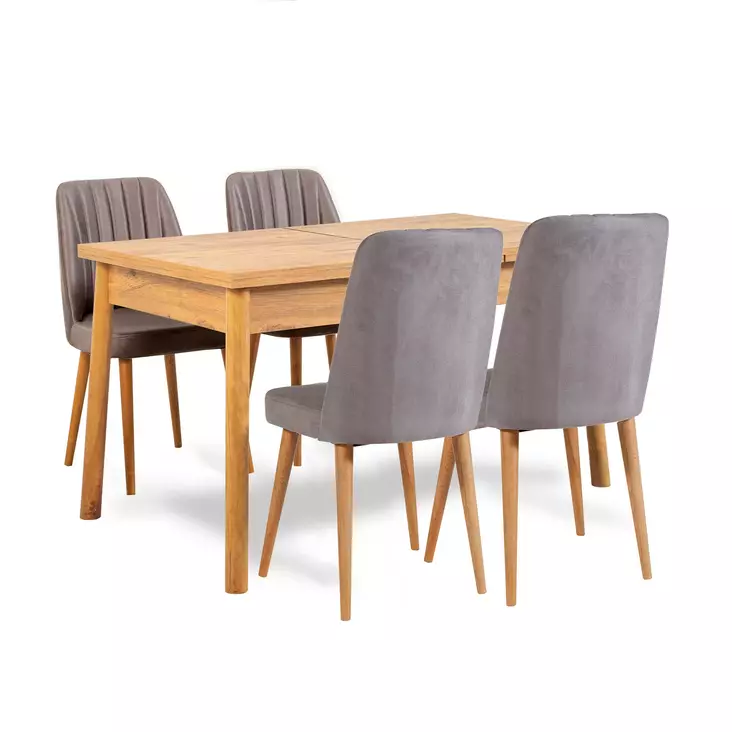 Matbord Hanah Home Santiago Atlantic Grey Furu Spånskiva 120x77x75 cm - Matbord - 8683342722094 - 1