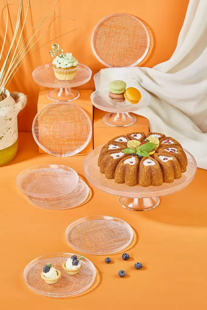 Assietter Set Hermia Felix Transparent Glas 9 Delar - Tallrikar - 8684283795994 - 1