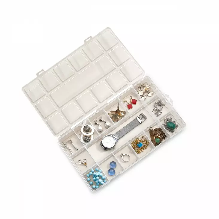 Smyckeskrin Aberto Design ORG-2017 Transparent Polypropen 26x15x3,5 cm - Dekorationer, prydnadsföremål - 8684282435204 - 1