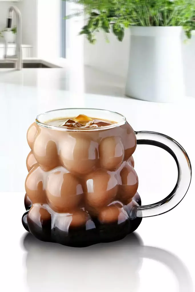 Glas, transparent, 9,5 x 9,5 x 6 cm, hållbar, elegant, praktisk - Dricksglas - 8684282654704 - 1