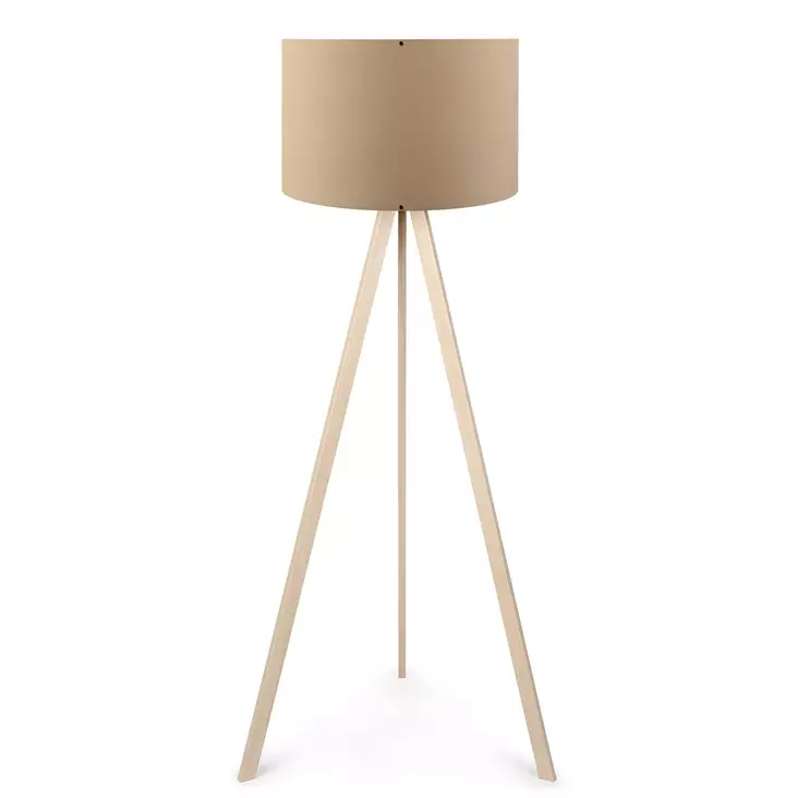 Golvlampa Opviq AYD-1518 Beige Ek MDF PVC 38 x 140 cm - Golv- och bordslampor - 8681875052404 - 1