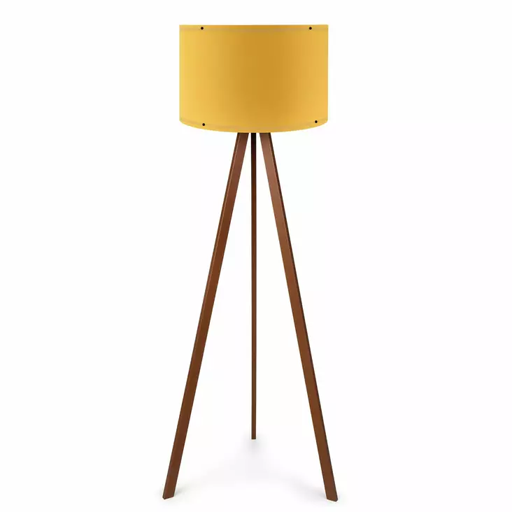 Golvlampa Opviq AYD-1565 Gul Brun MDF PVC 38 x 140 cm - Golv- och bordslampor - 8681875156614 - 1