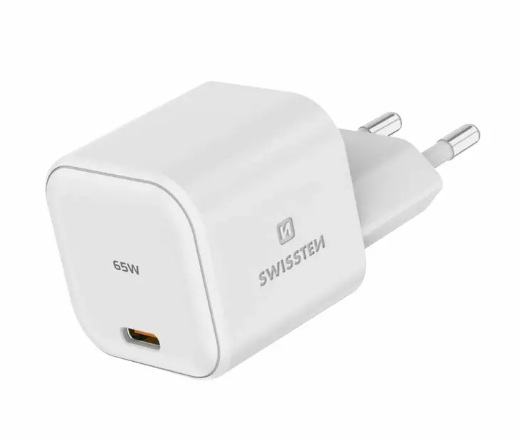 Laddare GaN 65W 1xUSB-C Swissten - Nätladdare - 8595217483804 - 1