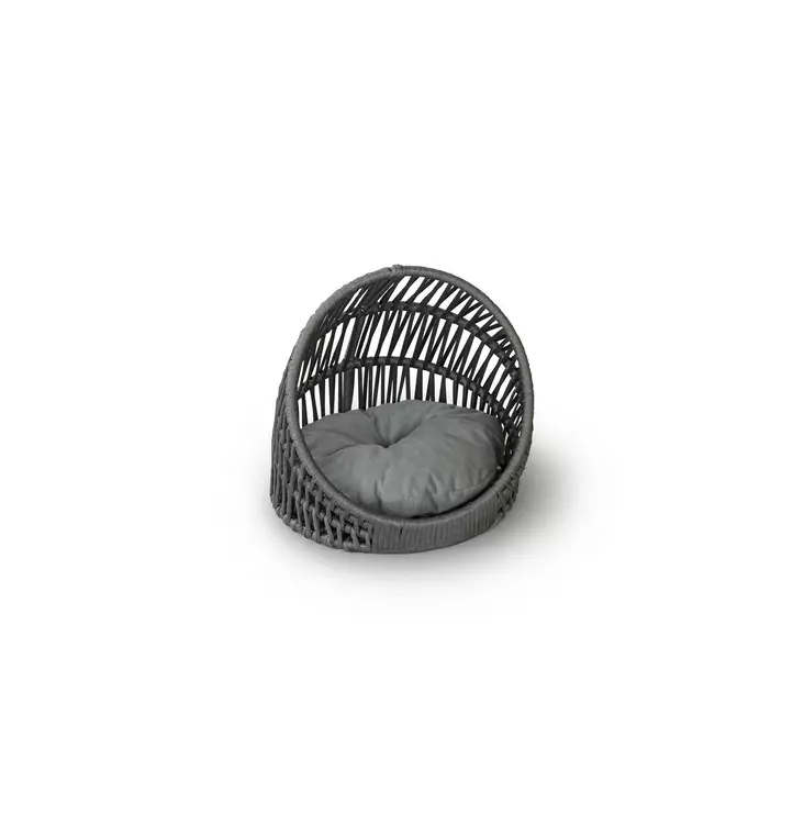 Husdjurssäng Hanah Home Bonno Grå Metall 44x48x41 cm - Kattbäddar - 8684282970194 - 1