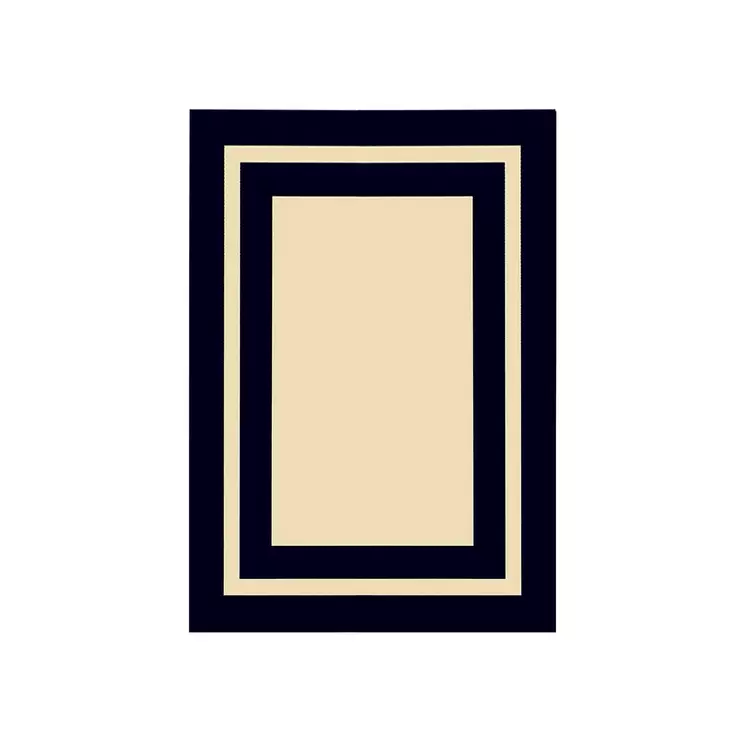 Matta Conceptum Hypnose Black Frame Flerfärgad Polyester 120x180 cm - Stora och medelstora mattor - 8681875895704 - 1