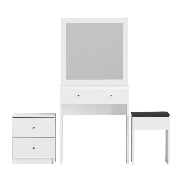 Sminkbord Hanah Home Nice Vit Spånskiva 65x139x35 cm - Toalettbord - 8681181622124 - 1