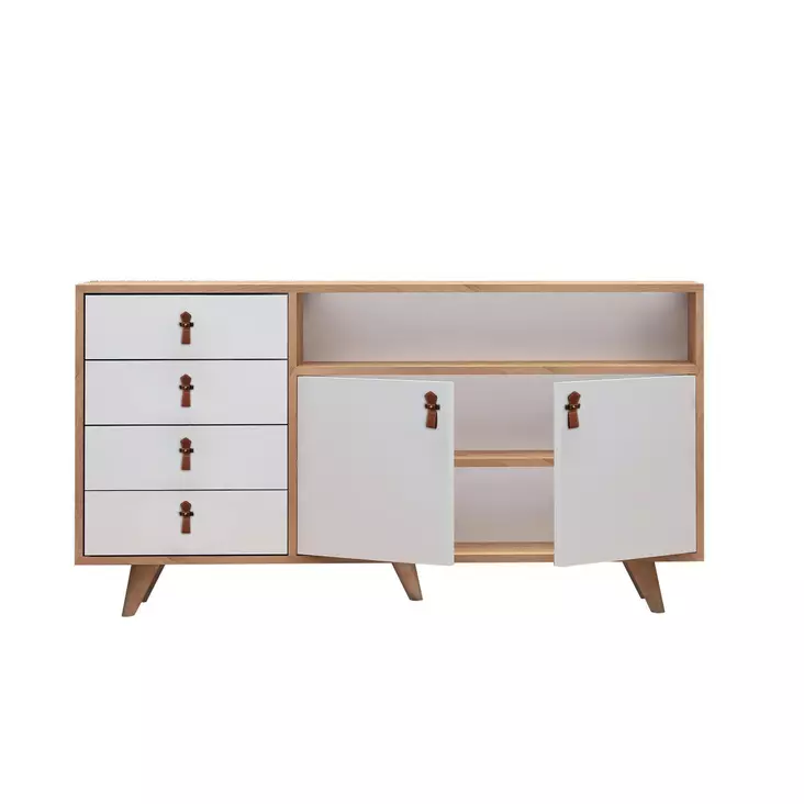Konsolbord Hanah Home Lavina Ek Spånskiva 140x86x40 cm - Byråer och skåp - 8681875207484 - 1