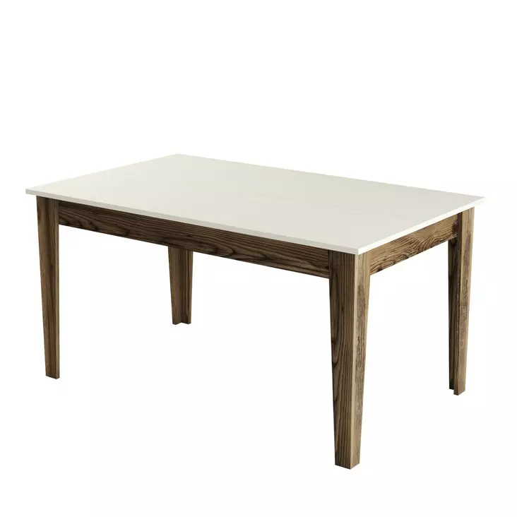 Matbord Hanah Home Milan 517 Valnöt Cream Spånskiva 145x75x88 cm - Matbord - 8683743327294 - 1