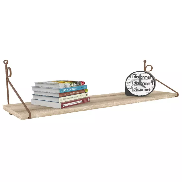 Vägghylla Hanah Home Seramoni Brun Spånskiva 72x27x20 cm - Vägghyllor - 8681181788554 - 1