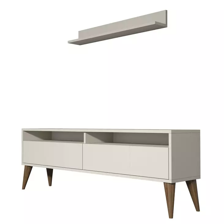 TV-bänk Hanah Home Best Cream Spånskiva 150x50x30 cm - TV-bänkar - 8681875828184 - 1
