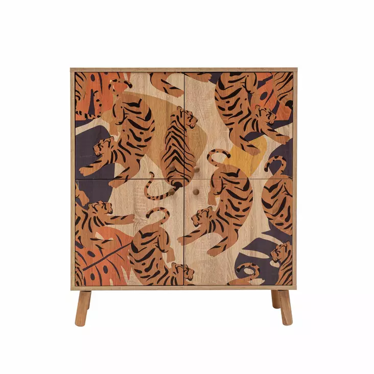 Förvaringsskåp Hanah Home Multilüx Tigris Sonomo Spånskiva 95x111x36 cm - Skåp och byråer - 8683743426034 - 1