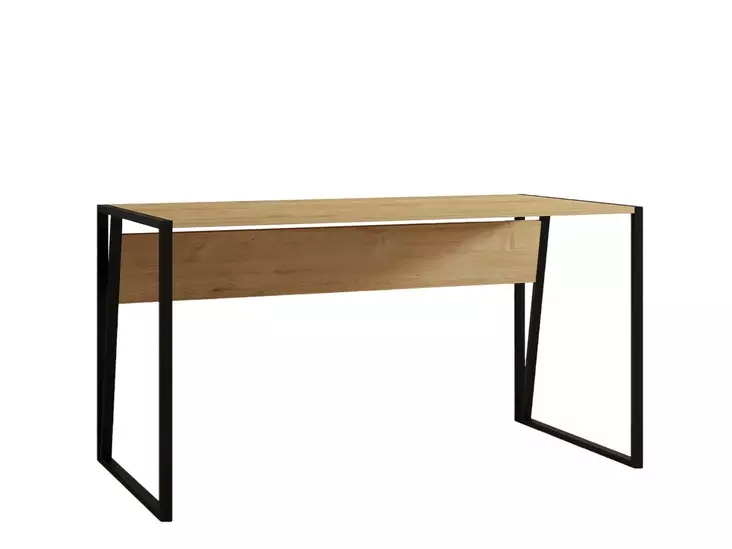 Skrivbord Hanah Home Cunda Safirsvart Spånskiva Metall 140x74x70 cm - Skrivbord - 8682870763944 - 1