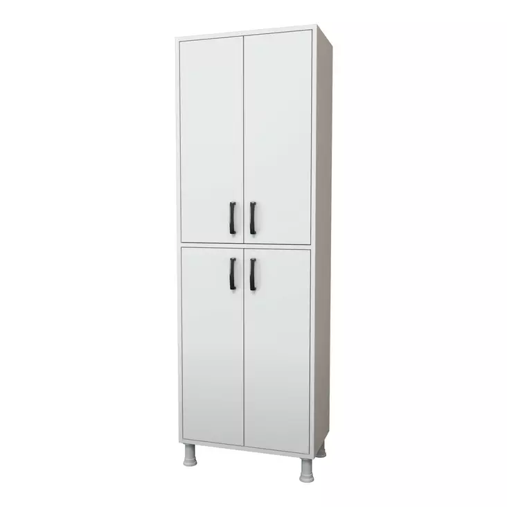 Förvaringsskåp Hanah Home M4 1103 Vit Spånskiva 62,6x191x35,8 cm - Skåp och byråer - 8681875884784 - 1