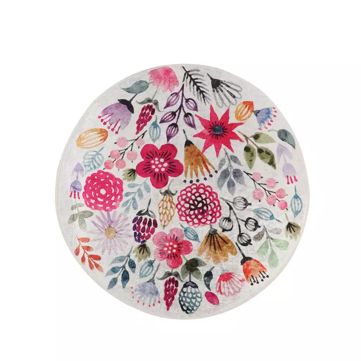 Matta Conceptum Drenaj Flerfärgad Polyester 100x100 cm - Runda mattor - 8683342014144 - 1