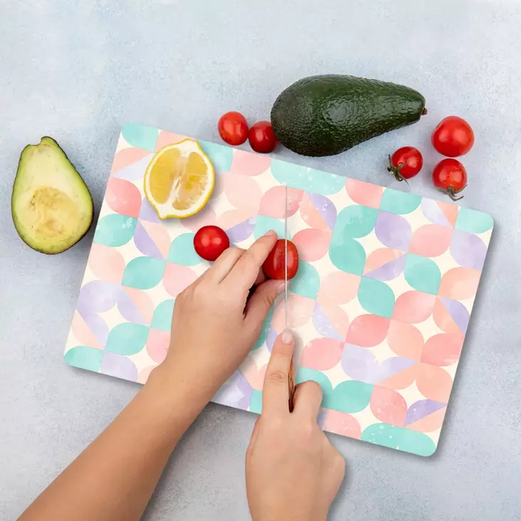 Skärbräda Hermia Flerfärgad Glas 20x30 cm - Köksredskap - 8684283728114 - 1