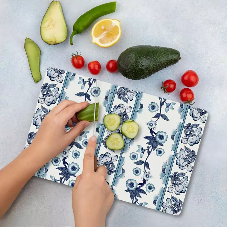 Skärbräda Hermia Flerfärgad Glas 20x30 cm - Köksredskap - 8684283728084 - 1